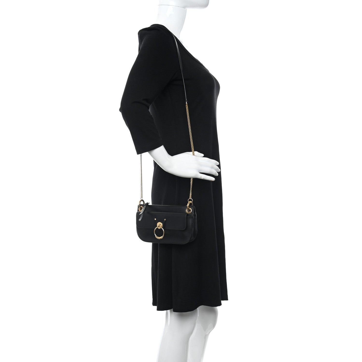 Chloe Calfskin Tess Mini Crossbody Bag Black 2 of 12