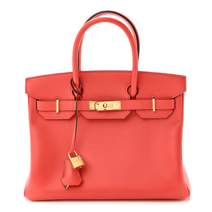 Hermes Epsom Birkin 30 Rouge Pivoine 1 of 10