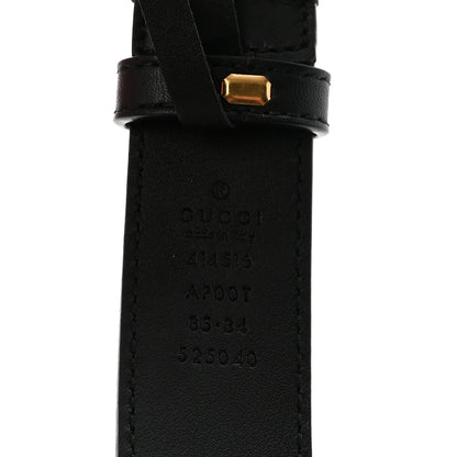 Gucci Calfskin Double G 30mm Belt 85 34 Black 5 of 6