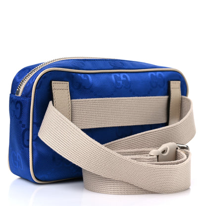 Gucci Econyl Nylon Monogram Off The Grid Belt Bag 95 38 Orient Blue New Plaster 3 of 10