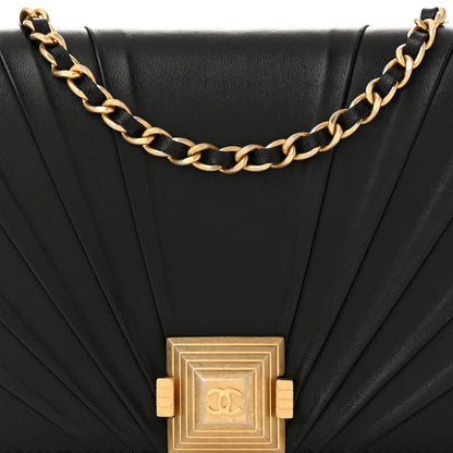 Chanel Lambskin Pyramid Wallet On Chain WOC Black 8 of 11