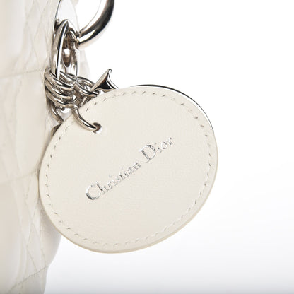Christian Dior Lambskin Cannage Medium Lady Dior White 14 of 16
