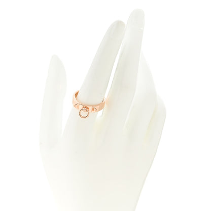 Hermes 18K Rose Gold PM Collier De Chien Ring 58 8.5 2 of 5