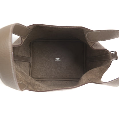 Hermes Taurillon Clemence Picotin Lock 18 PM Etoupe 5 of 11