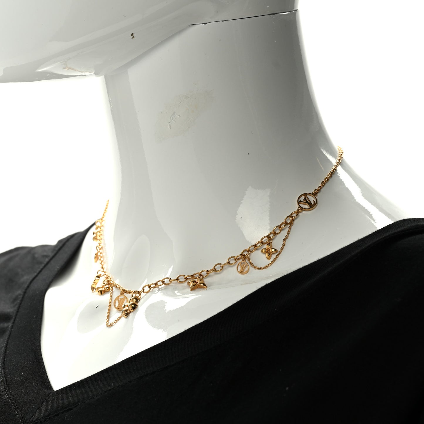 Metal Blooming Supple Necklace Gold