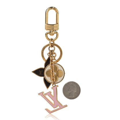 Louis Vuitton Metal Monogram Epi Spring Street Bag Charm Key Holder Gold 2 of 4