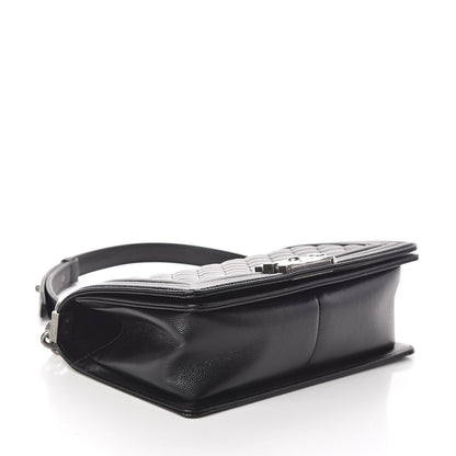 Chanel Caviar Quilted Medium Boy Flap Black 4 of 10