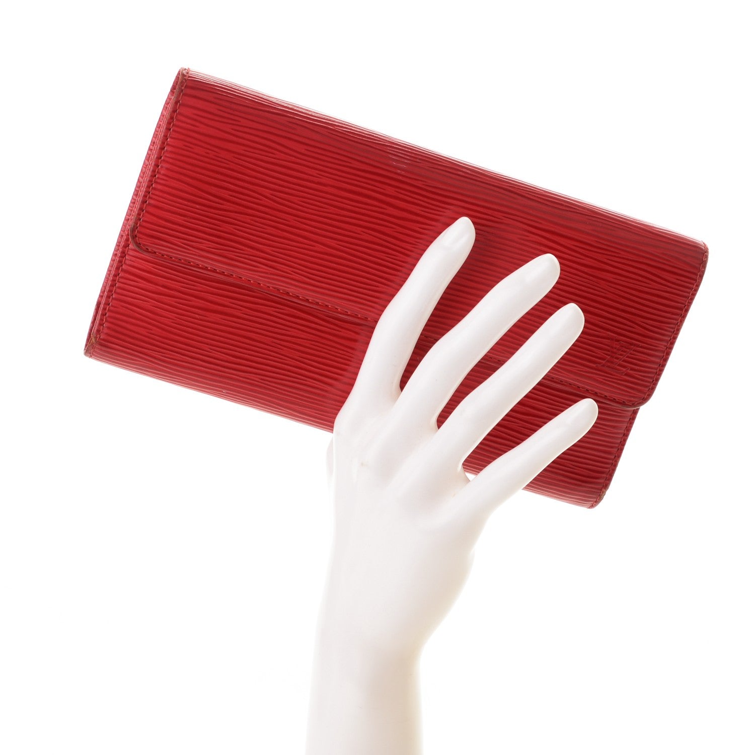 Louis Vuitton Epi Porte Tresor International Wallet Castillan Red 2 of 10