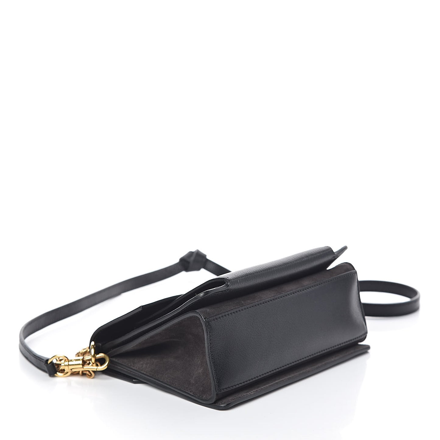 Goatskin Suede Small GV3 Shoulder Bag Black