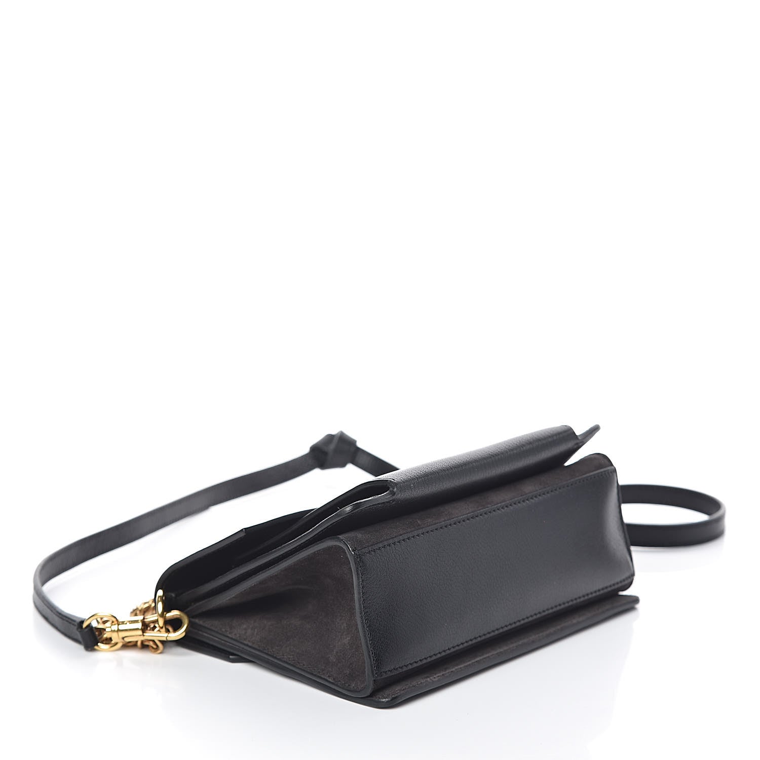 Givenchy Goatskin Suede Small GV3 Shoulder Bag Black 4 of 12