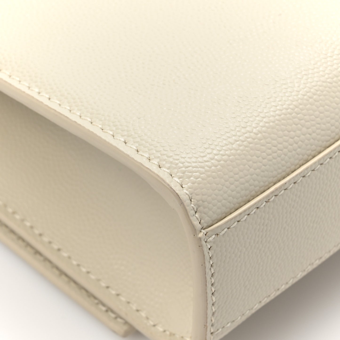 Grain De Poudre Medium Monogram Kate Satchel Crema Soft
