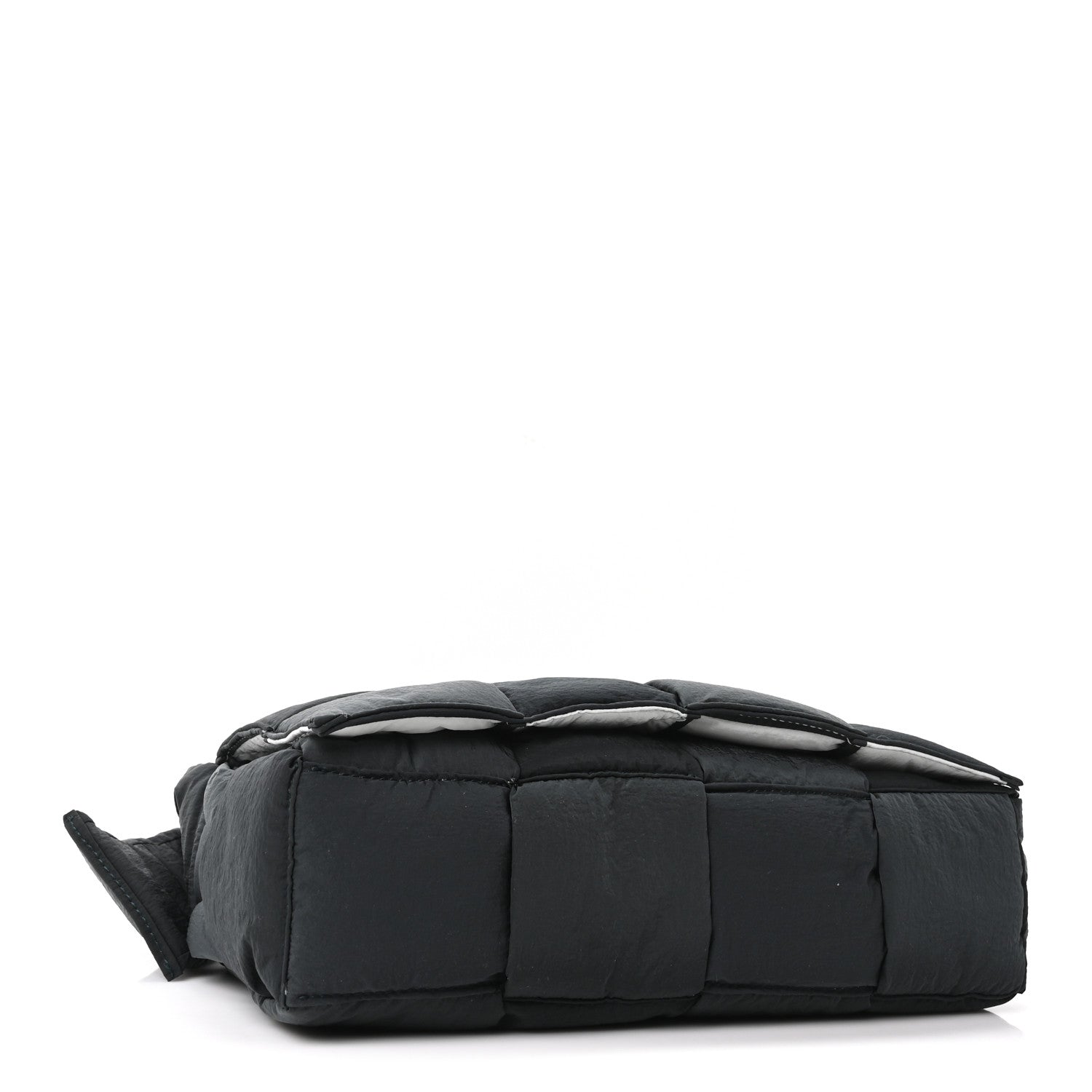 Bottega Veneta Nylon Intrecciato Padded Tech Cassette Bag Black White 5 of 11