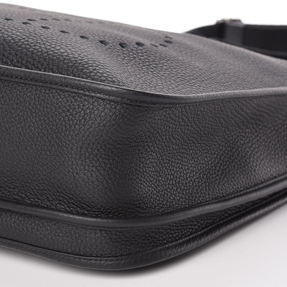 Hermes Taurillon Clemence Evelyne III GM Black 10 of 10
