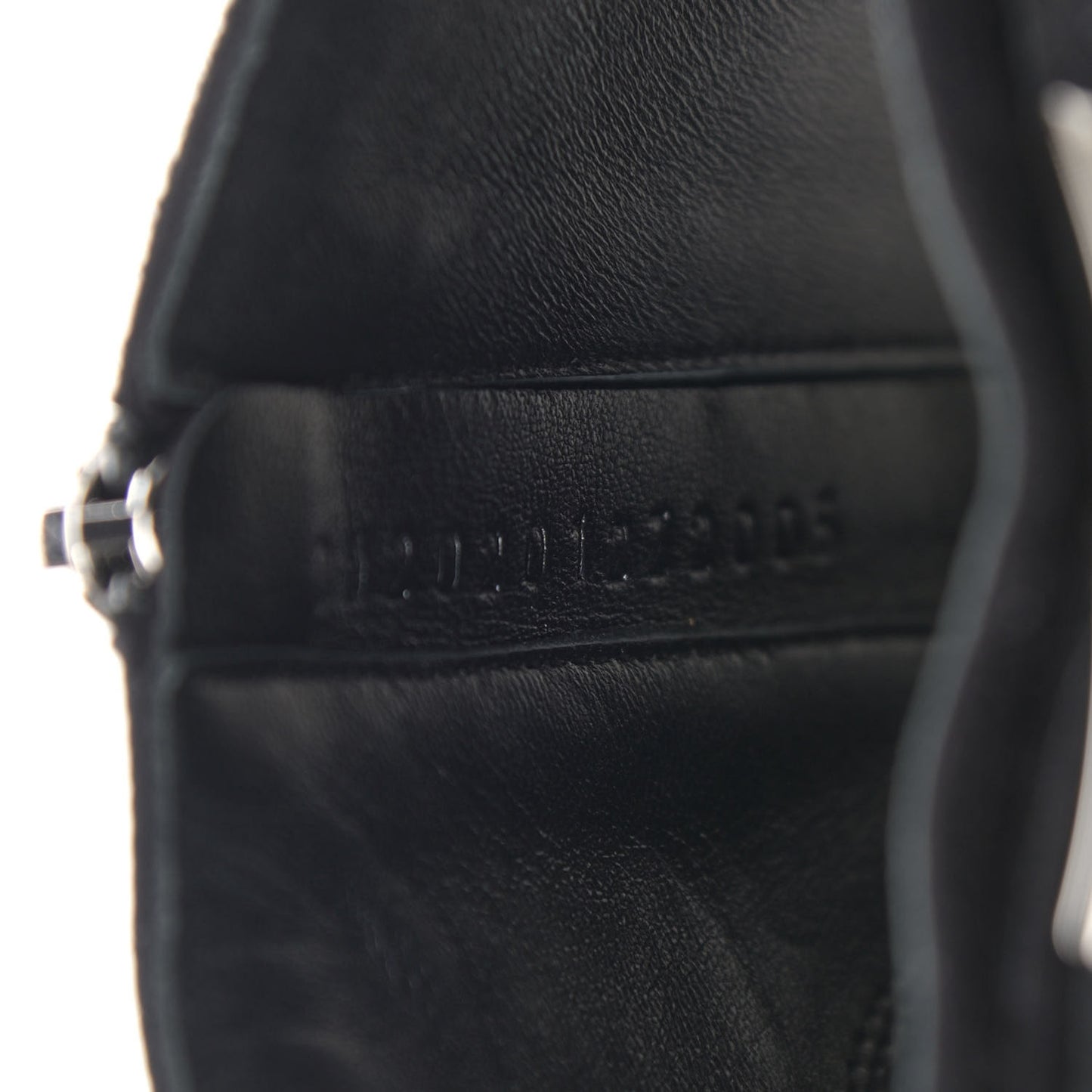 Suede Goatskin Rhinestone Blanche Ankle Boots 37.5 Black