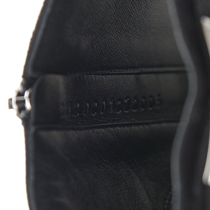 Hermes Suede Goatskin Rhinestone Blanche Ankle Boots 37.5 Black 8 of 10