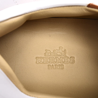 Hermes Nappa Impulse Sneakers 38 Blanc Gold 7 of 13