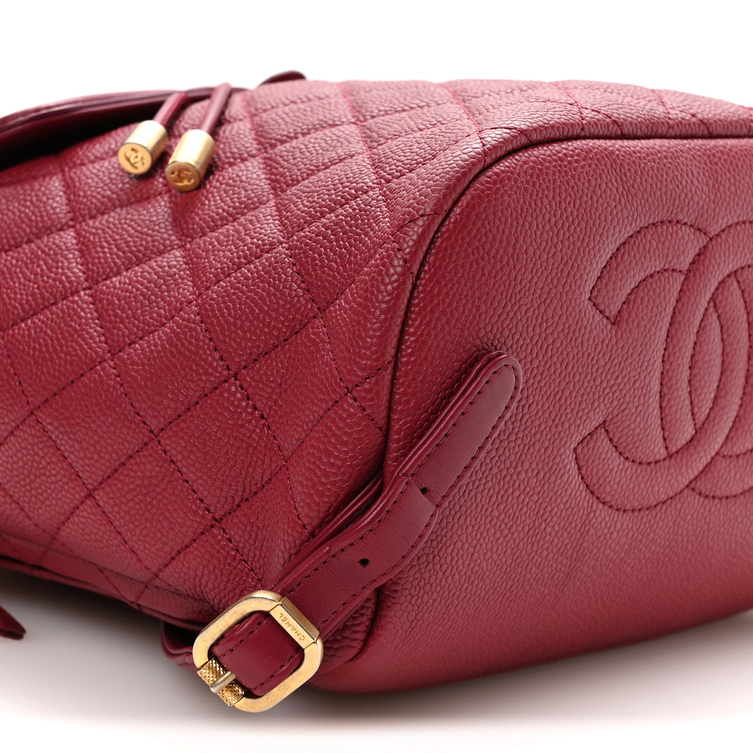 Chanel Caviar Quilted Filigree Backpack Dark Pink 8 of 9