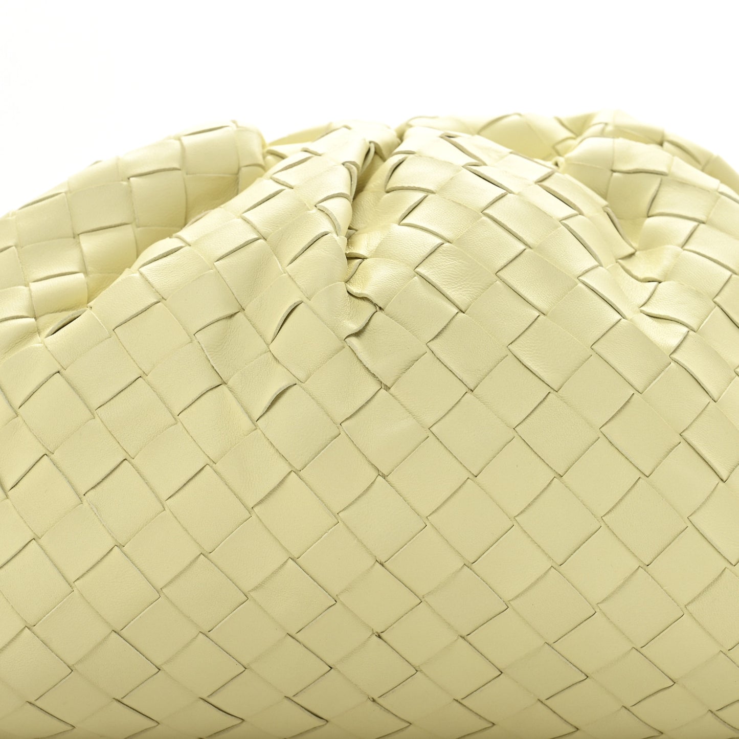 Nappa Maxi Intrecciato The Pouch Oversized Clutch Ice Cream