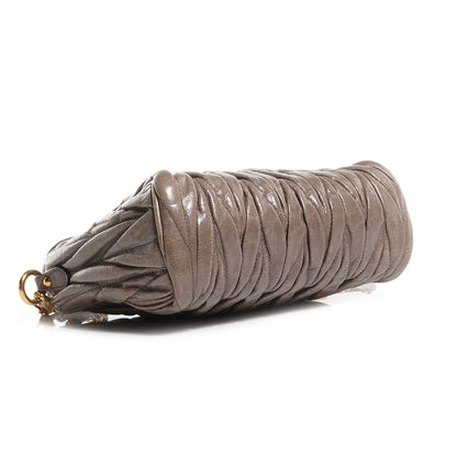 Miu Miu Leather Matelasse Lux Shoulder Bag Argilla 4 of 7