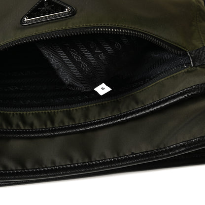 Prada Tessuto Nylon Saffiano Messenger Bag Militare 12 of 27