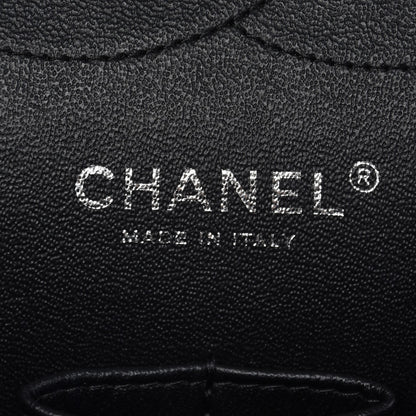 Chanel Lambskin Chevron Quilted Jumbo Double Flap So Black 6 of 13