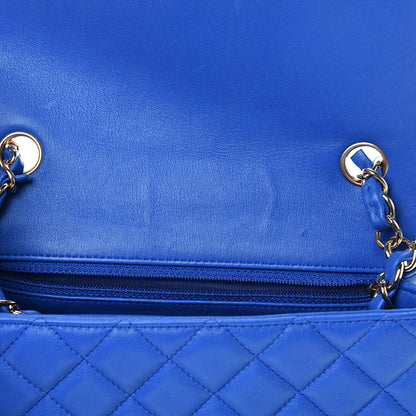 Chanel Lambskin Quilted Mini Rectangular Flap Blue 13 of 13