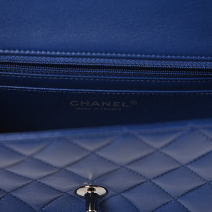 Chanel Lambskin Quilted Mini Rectangular Flap Dark Blue 8 of 11