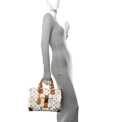 Louis Vuitton Monogram Multicolor Speedy 30 White 2 of 9