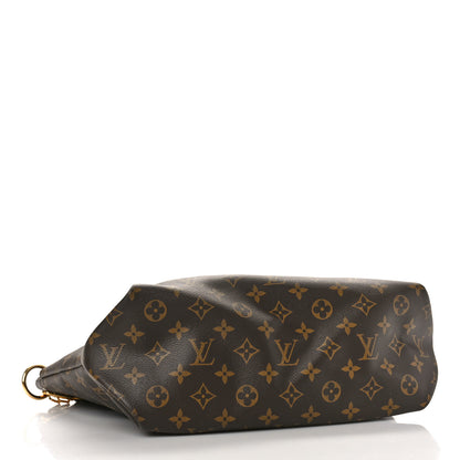 Louis Vuitton Monogram Flower Zipped Tote MM Black 4 of 8