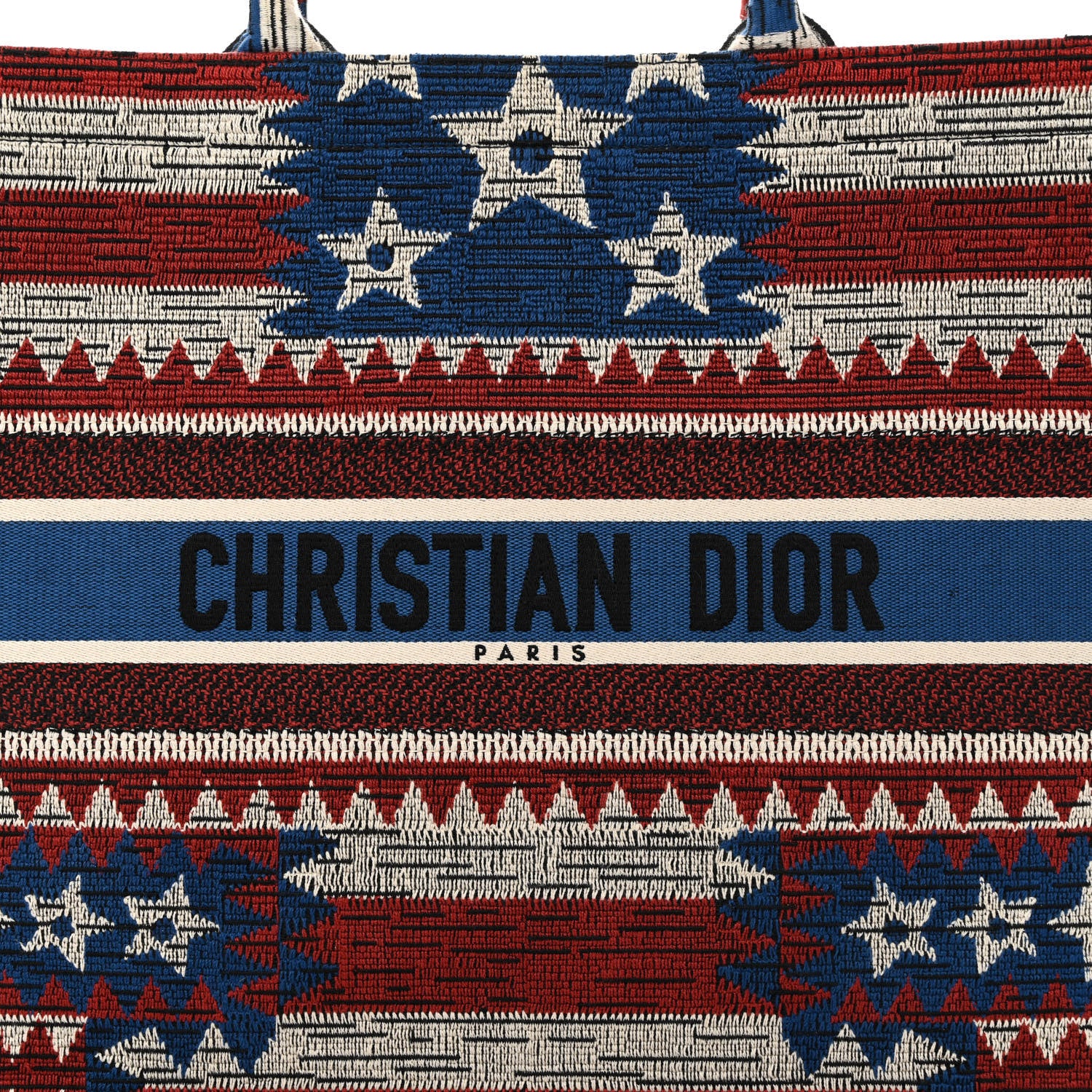 Christian Dior Canvas Embroidered Exclusive US Book Tote Multicolor 8 of 10