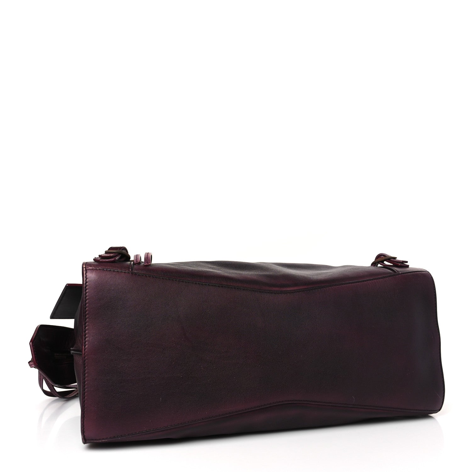 Balenciaga Used Calfskin Rust Hardware Neo Classic City Burgundy 4 of 17