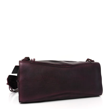 Balenciaga Used Calfskin Rust Hardware Neo Classic City Burgundy 4 of 17