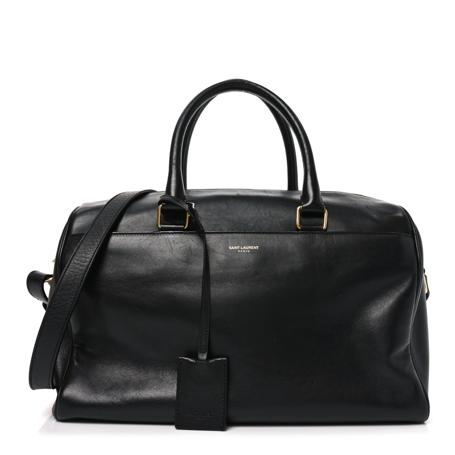 Saint Laurent Calfskin Classic Duffle 6 Black 1 of 10