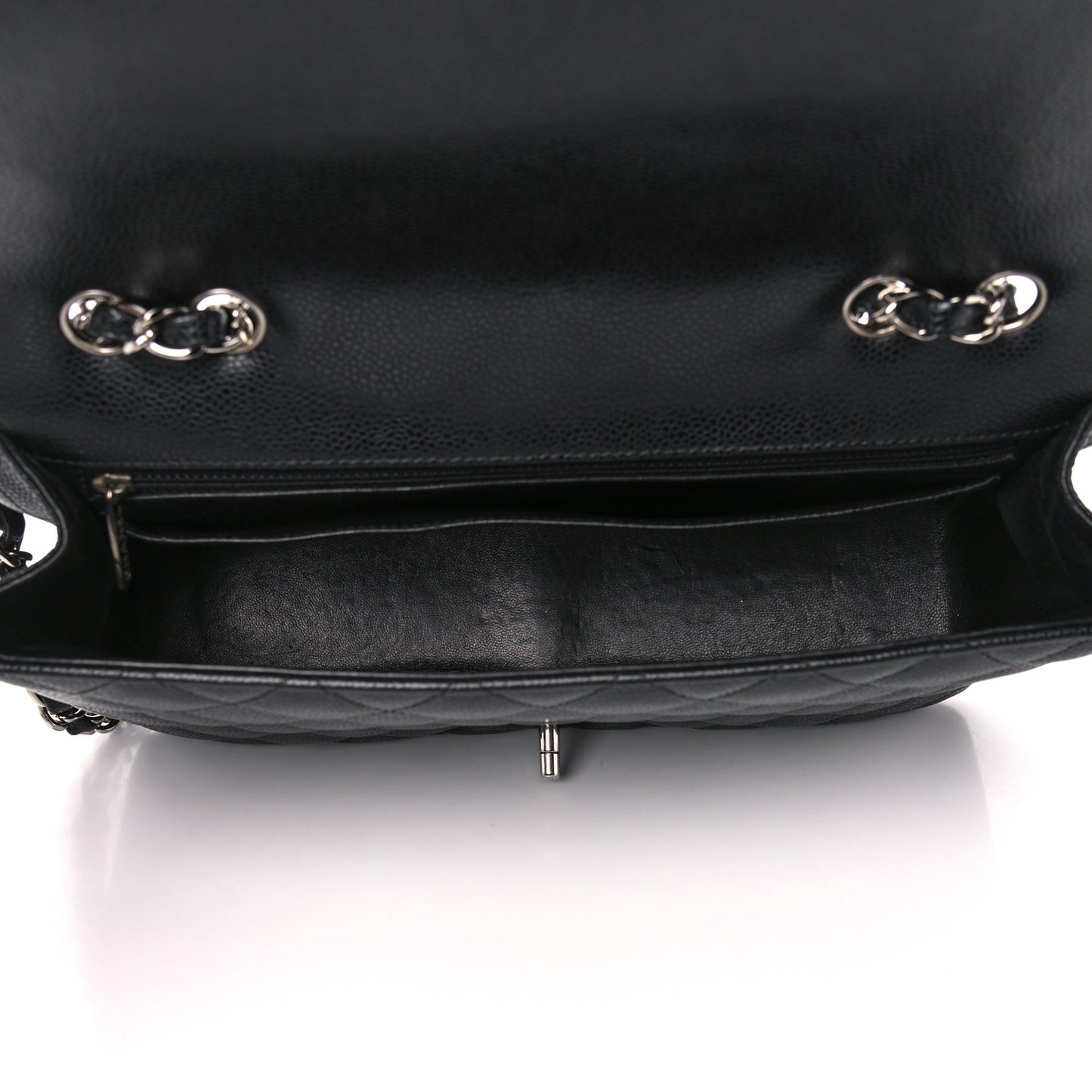 Caviar Quilted Jumbo Single Flap Black