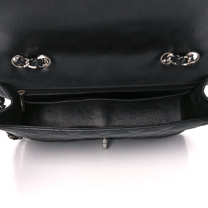 Chanel Caviar Quilted Jumbo Single Flap Black 5 of 10