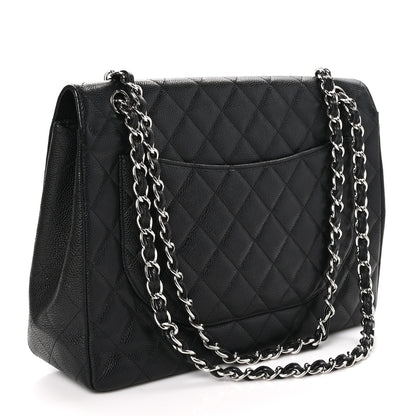 Chanel Caviar Quilted Maxi Single Flap Black 3 of 10