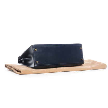 Hermes Box Kelly 32 Bleu Marine 4 of 10