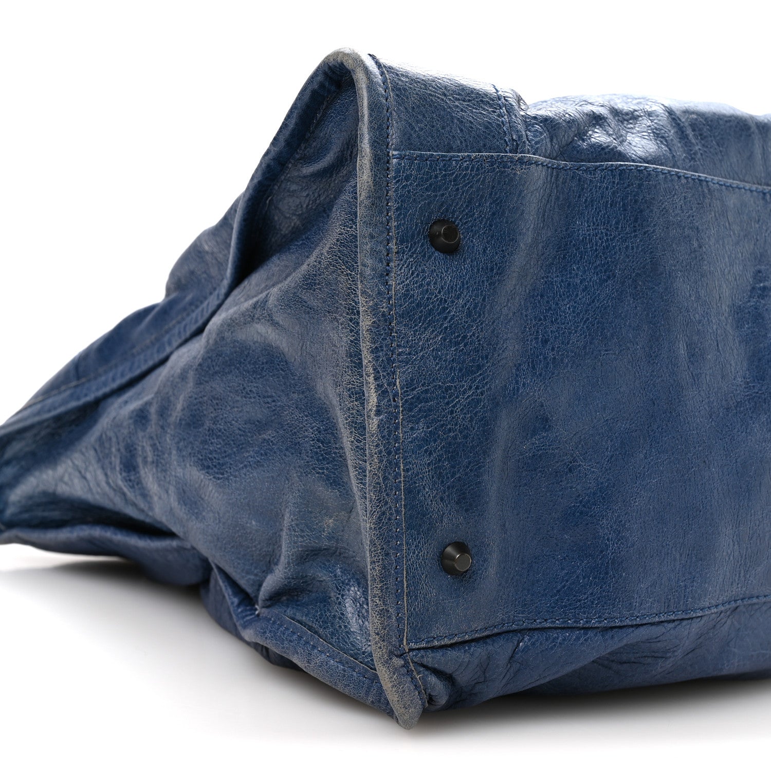 Balenciaga Agneau Classic Hardware Weekender Bleu Cobalt Bleu Electric 9 of 10