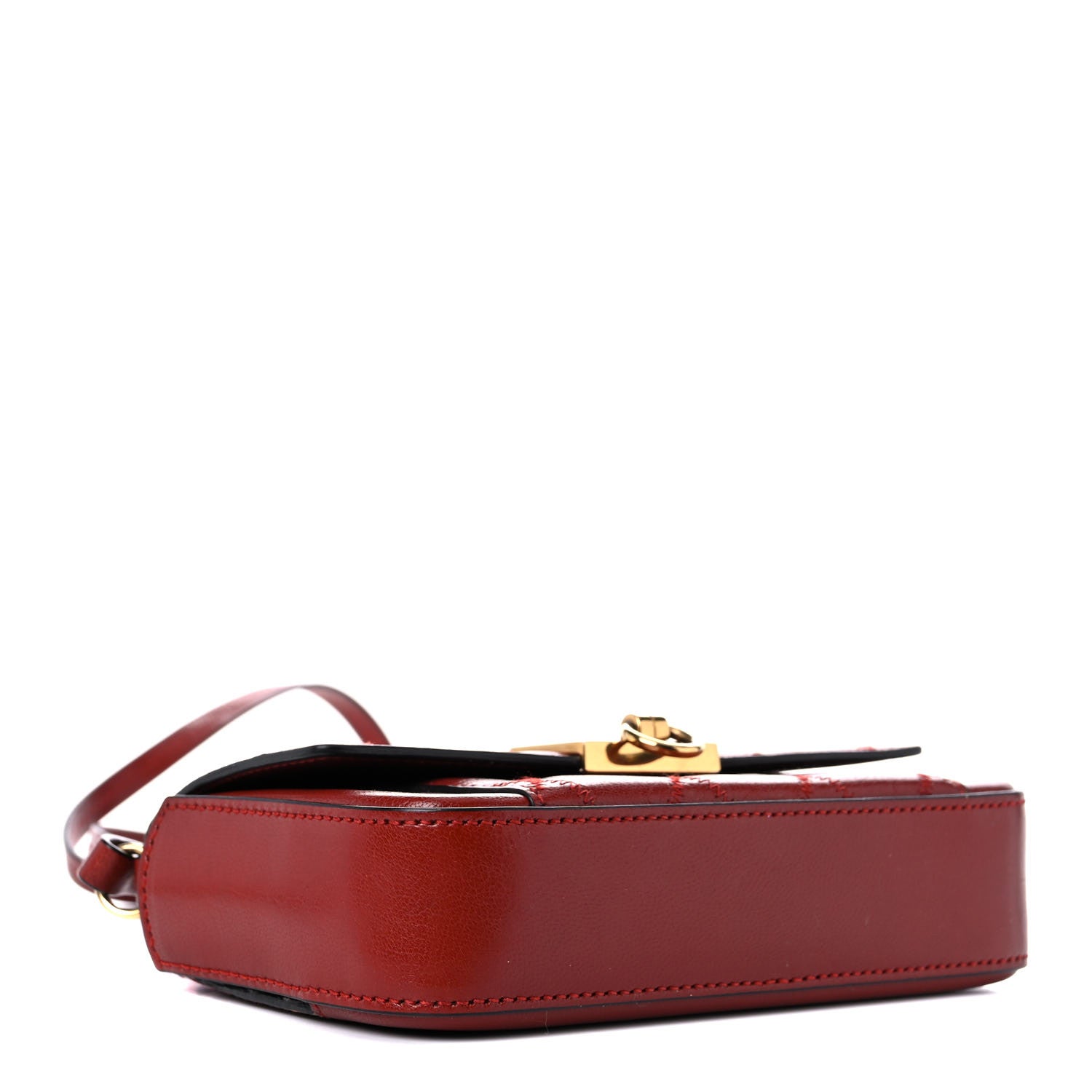Givenchy Goatskin Quilted GV3 Mini Pocket Convertible Bag Terracotta 4 of 12