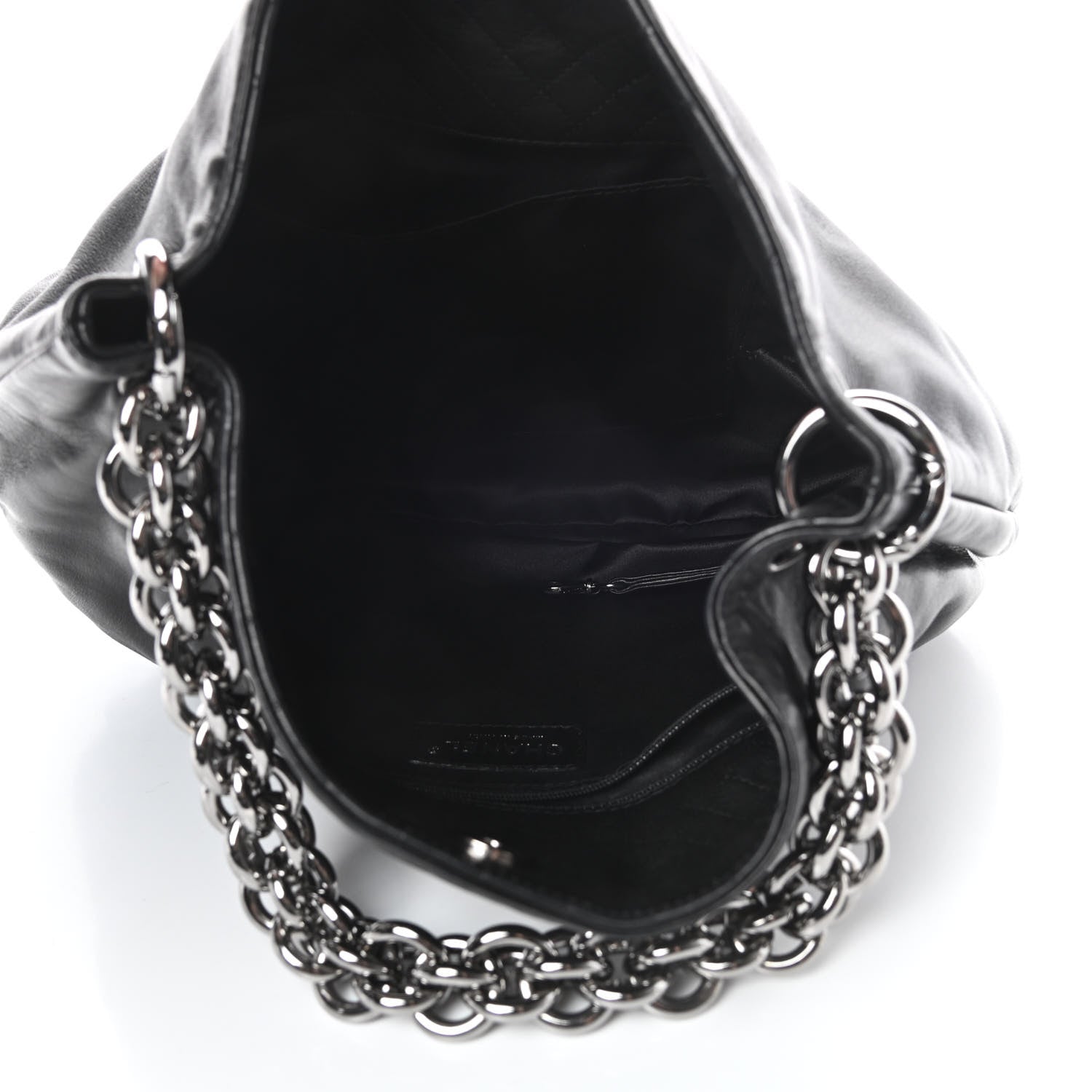 Chanel Lambskin Soft and Chain Small Hobo Black 5 of 11