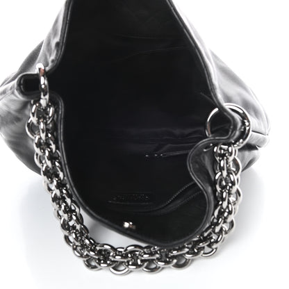 Chanel Lambskin Soft and Chain Small Hobo Black 5 of 11