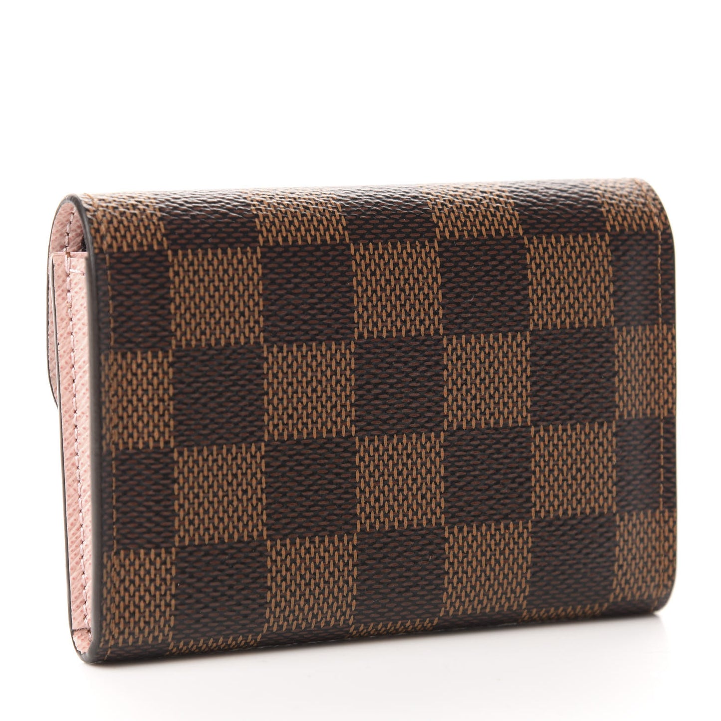 Damier Ebene Rosalie Coin Purse Rose Ballerine