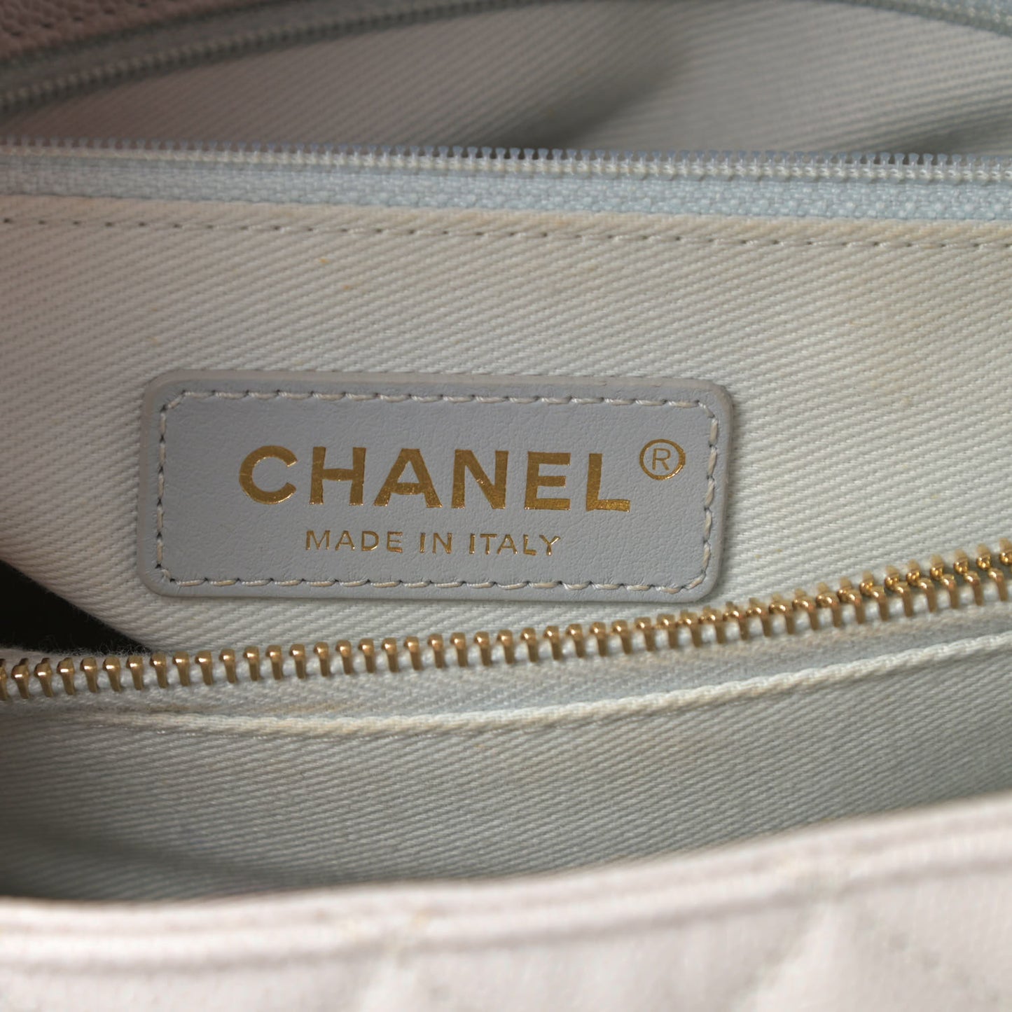 Caviar Quilted Small Coco Handle Flap Light Grey