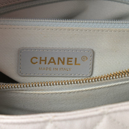Chanel Caviar Quilted Small Coco Handle Flap Light Grey 6 of 12