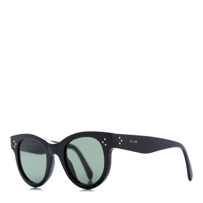 Celine Acetate Studded Mineral Round Sunglasses CL40031 Black 1 of 7
