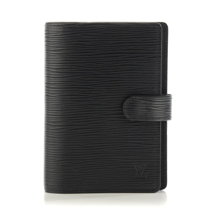Louis Vuitton Epi Small Ring Agenda Cover Black 1 of 7