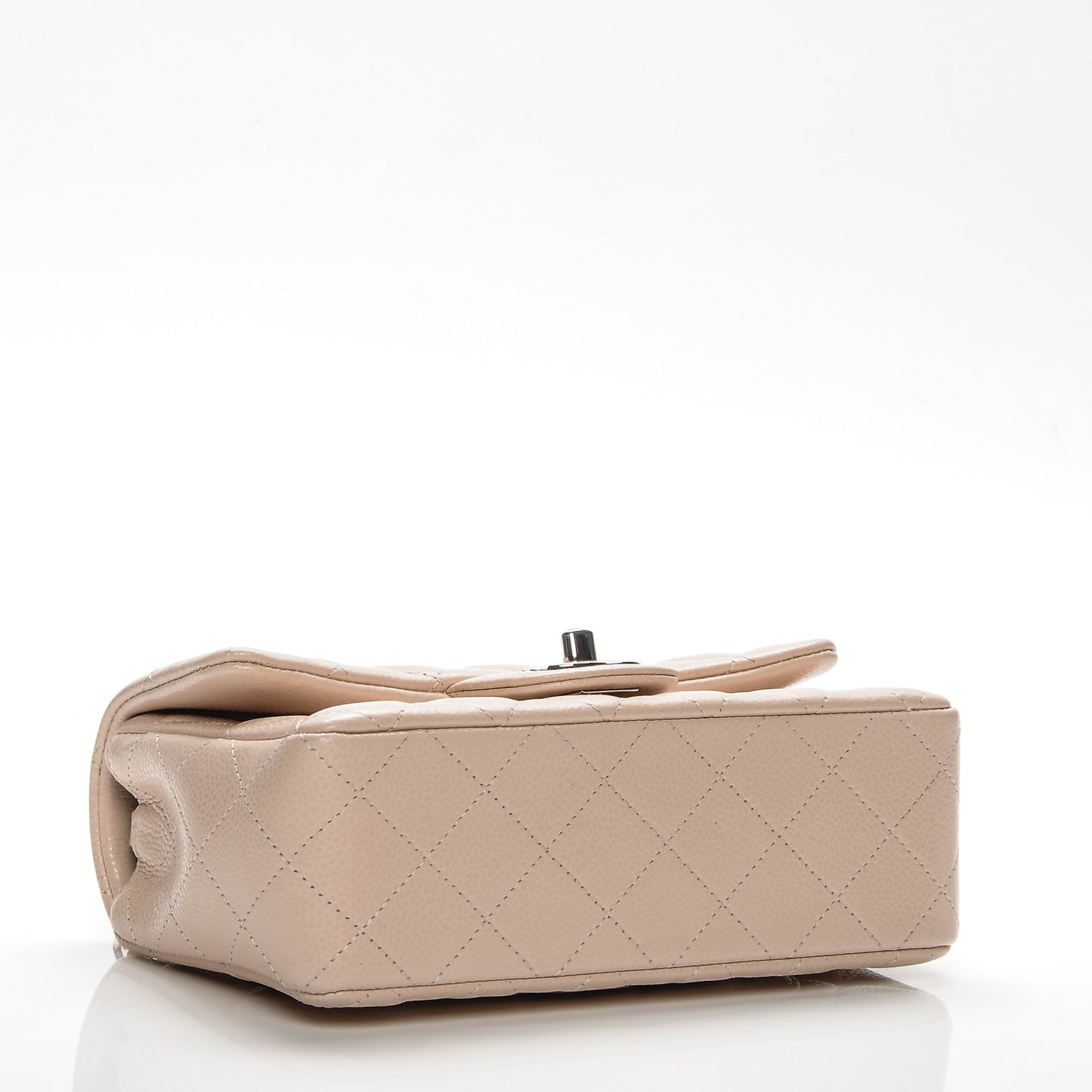 Caviar Quilted Mini Rectangular Flap Light Pink