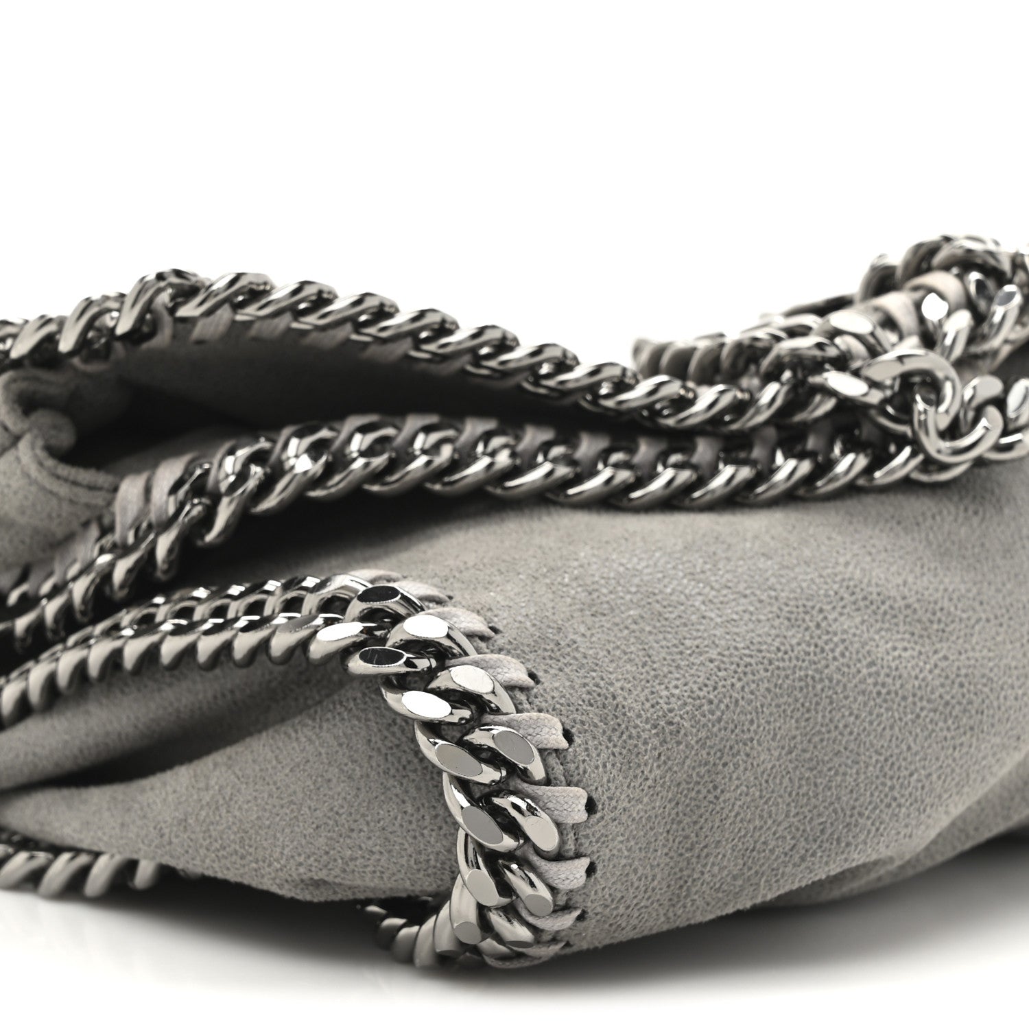Stella McCartney Shaggy Deer Falabella Fold Over Tote Grey 9 of 9