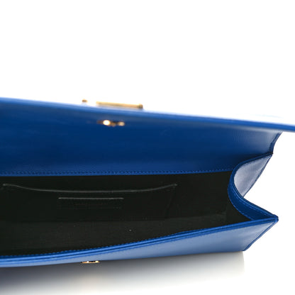 Saint Laurent Grain De Poudre Classic Monogram Cassandre Clutch Blue Majorelle 5 of 12