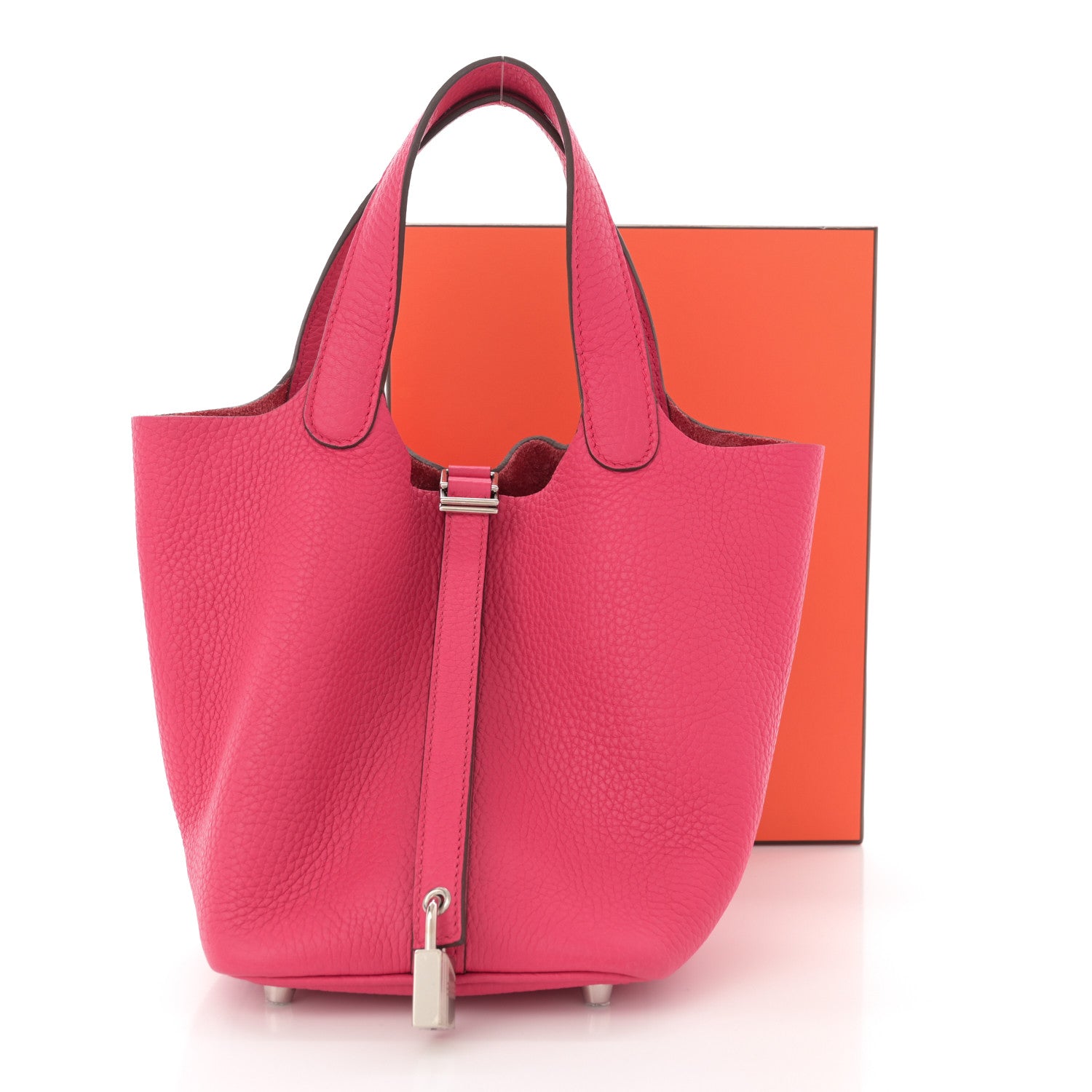 Hermes Taurillon Clemence Picotin Lock 18 PM Rose Extreme 11 of 11